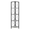 Monarch Bookshelf, Bookcase, Etagere, Corner, 4 Tier, 60h, Office, Bedroom