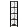 Monarch Bookshelf, Bookcase, Etagere, Corner, 4 Tier, 60h, Office, Bedroom