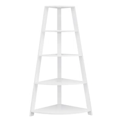 Monarch Bookshelf, Bookcase, Etagere, Corner, 4 Tier, 60h, Office, Bedroom