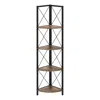 Monarch Bookshelf, Bookcase, Etagere, Corner, 4 Tier, 60h, Office, Bedroom