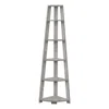 Monarch Bookshelf, Bookcase, Etagere, Corner, 5 Tier, 72h, Office, Bedroom In Gray