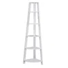 Monarch Bookshelf, Bookcase, Etagere, Corner, 5 Tier, 72h, Office, Bedroom In White