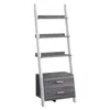 Monarch Bookshelf, Bookcase, Etagere, Ladder, 4 Tier, 69h, Office, Bedroom
