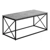 Monarch Coffee Table, Accent, Cocktail, Rectangular, Living Room, 40l, Grey Laminate, In Gray
