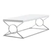 Monarch Coffee Table, Accent, Cocktail, Rectangular, Living Room, 44l In White