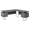 Monarch Computer Desk, Home Office, Corner, Left, Right Set-up, Storage Drawers, 70l