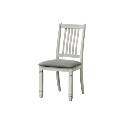 Monarch Dining Chair, 38" Height, Set Of 2, Side, Upholstered In Gray