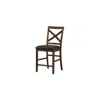 Monarch Dining Chair, 44" Height, Set Of 2, Side, Upholstered In Brown