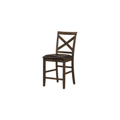 Monarch Dining Chair, 44" Height, Set Of 2, Side, Upholstered In Brown