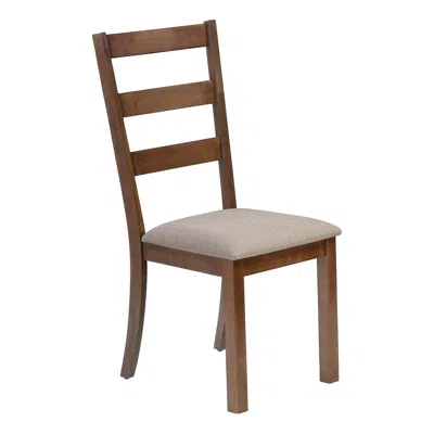 Monarch Dining Chair, Set Of 2, Side, Upholstered, Kitchen, Dining Room In Brown