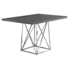 Monarch Dining Table, 48 Rectangular, Small, Kitchen, Dining Room In Gray