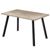 Monarch Dining Table, 60 Rectangular, Kitchen, Dining Room, Brown Laminate, Black