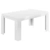Monarch Dining Table, 60 Rectangular, Kitchen, Dining Room, White Laminate In White