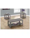 Monarch Specialties 3pc Table Set