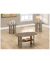 Monarch Specialties 3pc Table Set