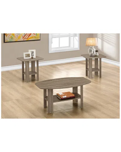 Monarch Specialties 3pc Table Set