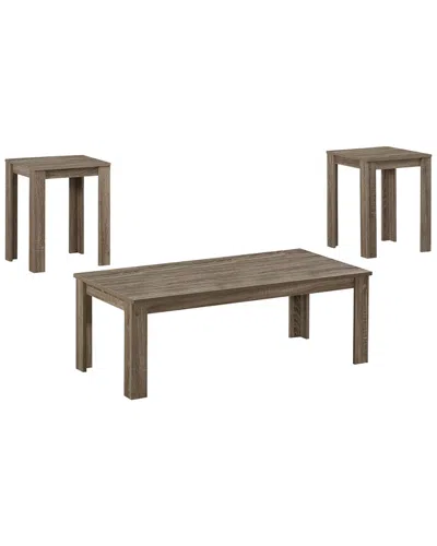 Monarch Specialties 3pc Table Set