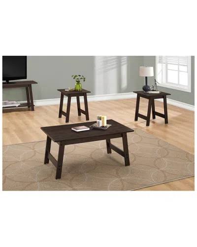 Monarch Specialties 3pc Table Set