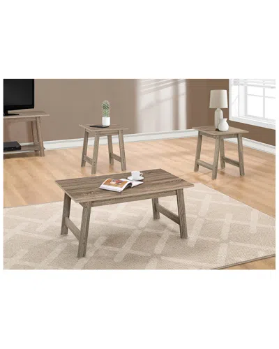 Monarch Specialties 3pc Table Set