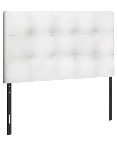 Monarch Specialties Button-tufted Headboard In White
