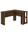 Monarch Specialties Computer Desk - Dark Walnut L-shaped Corner In Brown