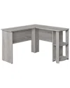 Monarch Specialties Computer Desk - Industrial Grey L-shaped Corner In Grey