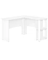 Monarch Specialties Computer Desk - White L-shaped Corner In White