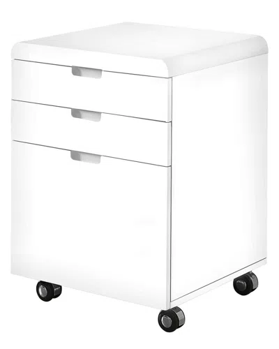 Monarch Specialties Filing Cabinet In White