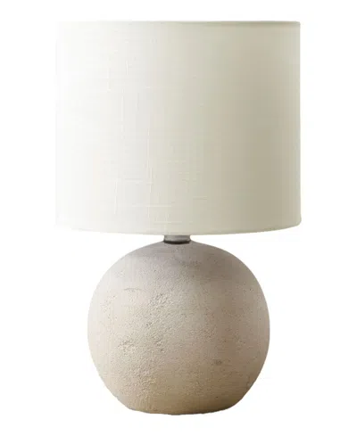 Monarch Specialties Lighting 16" Metal Table Lamp In White