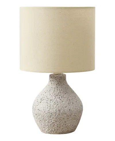 Monarch Specialties Lighting 16" Plastic Table Lamp In Neutral