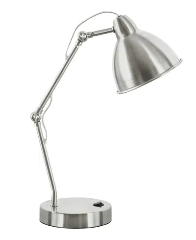 Monarch Specialties Lighting 17" Metal Table Lamp In Silver