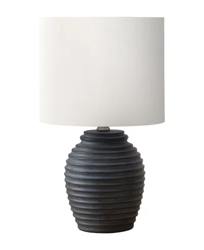 Monarch Specialties Lighting 17" Plastic Table Lamp In Black