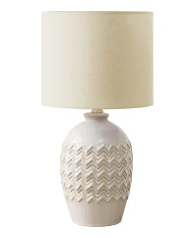 Monarch Specialties Lighting 19" Ceramic Table Lamp In White