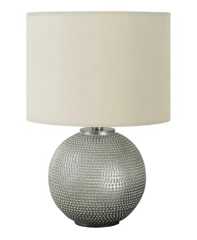 Monarch Specialties Lighting 19" Metal Table Lamp In Gray