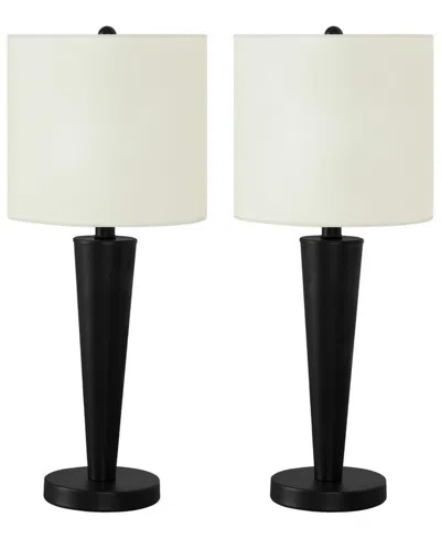 Monarch Specialties Lighting 2-pc. Metal Table Lamp In Black