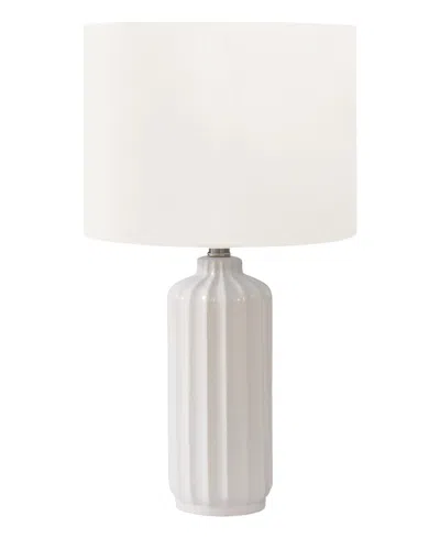 Monarch Specialties Lighting 23" Ceramic Table Lamp In White
