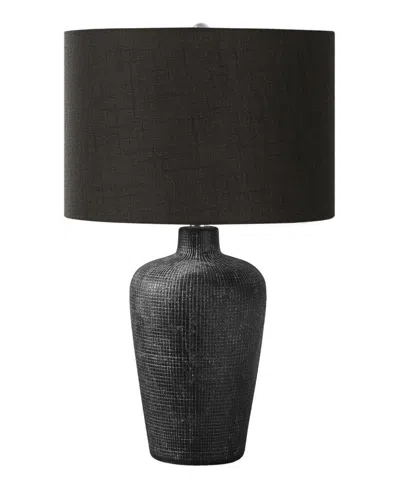 Monarch Specialties Lighting 24" Ceramic Table Lamp In Black