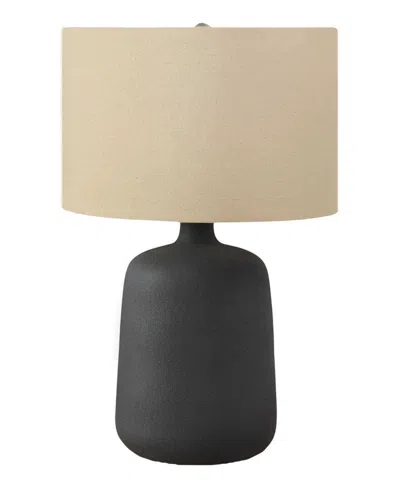 Monarch Specialties Lighting 24" Ceramic Table Lamp In Black