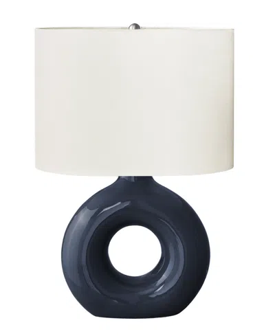 Monarch Specialties Lighting 24" Ceramic Table Lamp In Blue