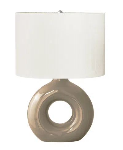Monarch Specialties Lighting 24" Ceramic Table Lamp In Brown