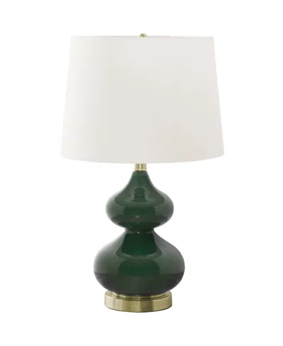 Monarch Specialties Lighting 24" Glass Table Lamp In Green