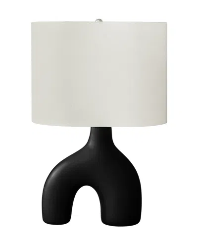 Monarch Specialties Lighting 25" Ceramic Table Lamp In Black