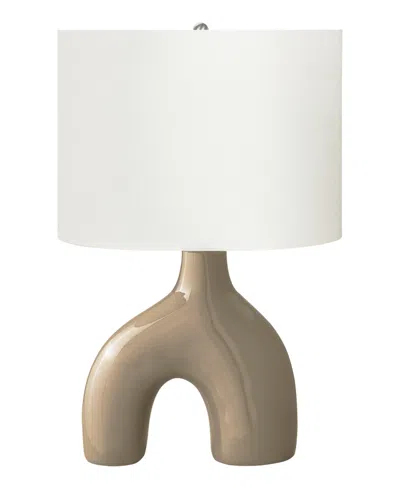 Monarch Specialties Lighting 25" Ceramic Table Lamp In Brown