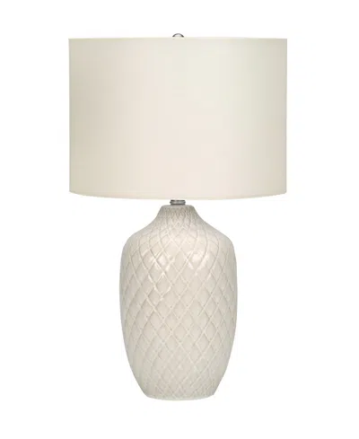 Monarch Specialties Lighting 25" Ceramic Table Lamp In White