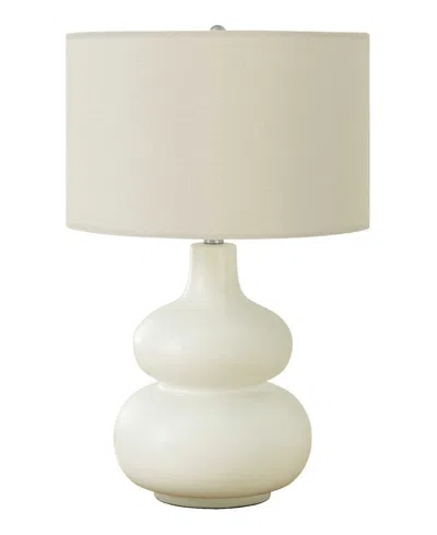 Monarch Specialties Lighting 25" Ceramic Table Lamp In White