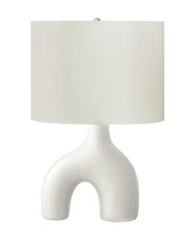 Monarch Specialties Lighting 25" Ceramic Table Lamp In White