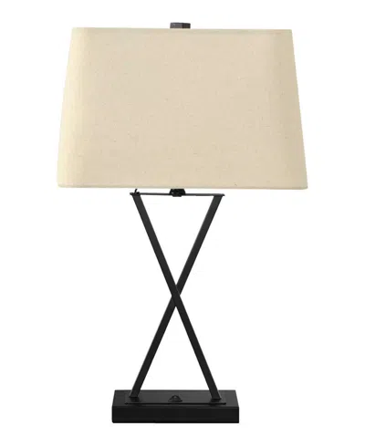 Monarch Specialties Lighting 25" Metal Table Lamp In Black