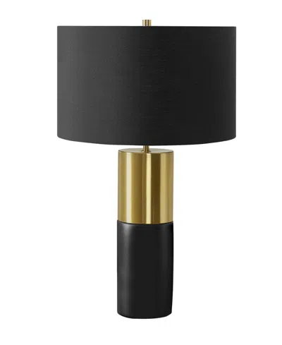 Monarch Specialties Lighting 25" Metal Table Lamp In Black