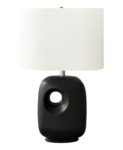 Monarch Specialties Lighting 26" Ceramic Table Lamp In Black
