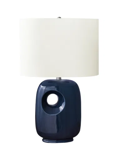 Monarch Specialties Lighting 26" Ceramic Table Lamp In Blue